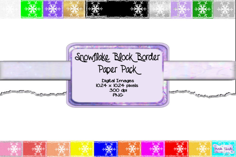 snowflake-title-block-border-paper-pack