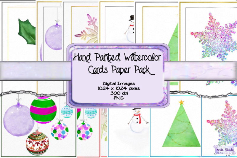 hand-painted-watercolor-holiday-cards-paper-pack
