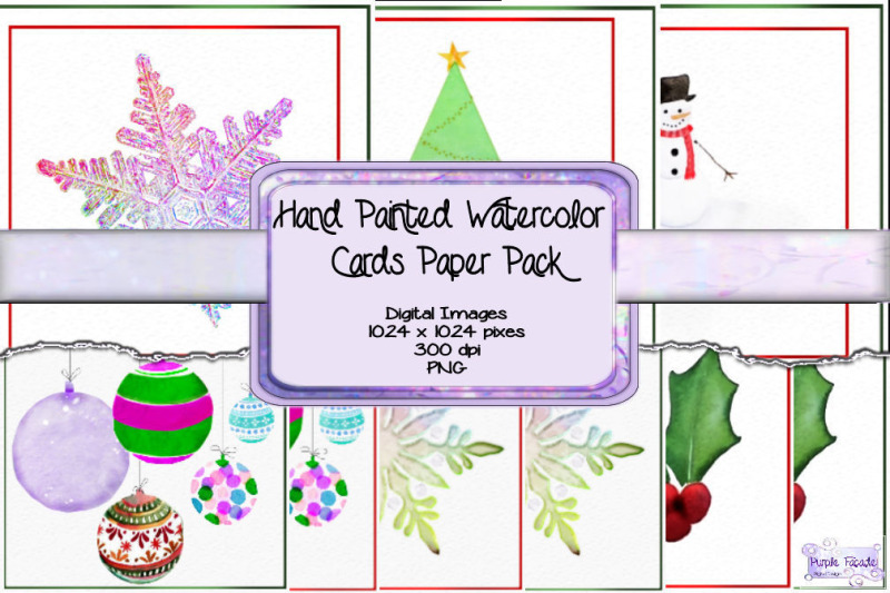 hand-painted-watercolor-holiday-cards-paper-pack