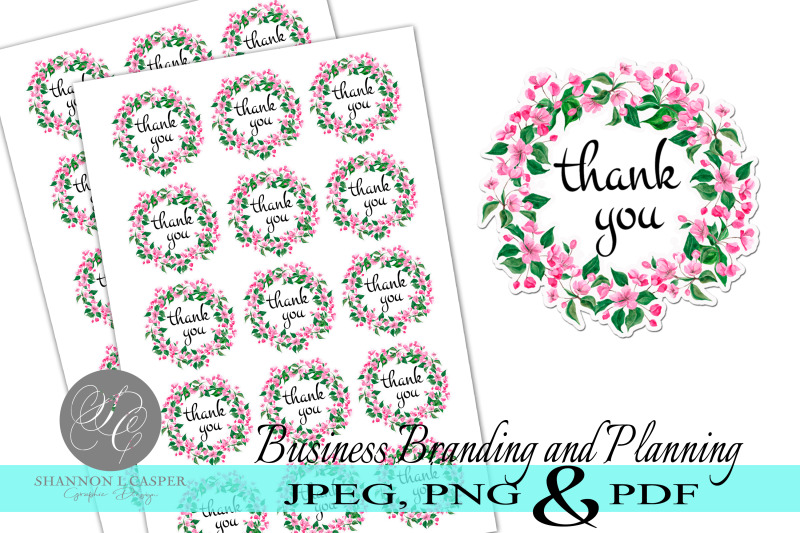 floral-wreath-thank-you-sticker-cut-files