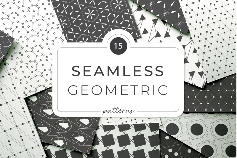 15-seamless-geometric-vector-patterns