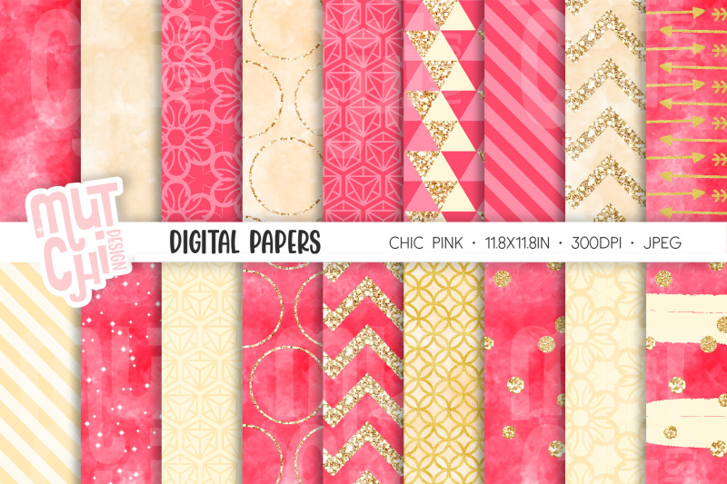 pink-chic-digital-papers