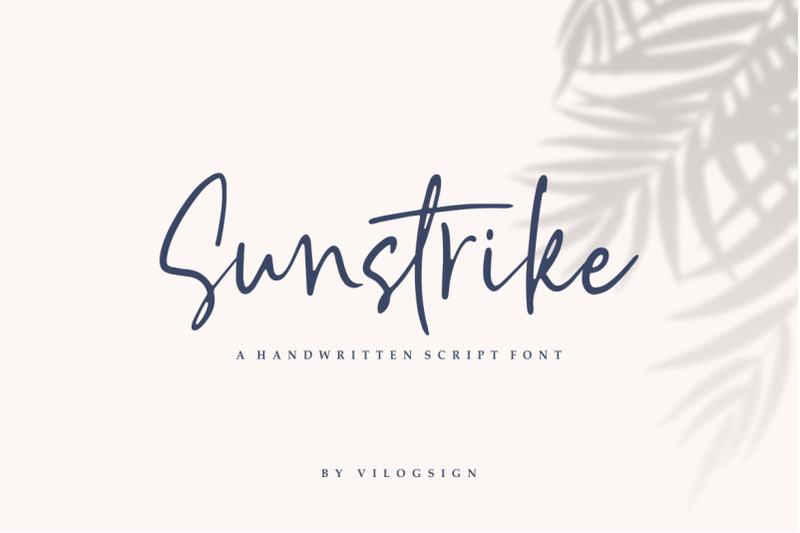 sunstrike-a-handwritten-script-font