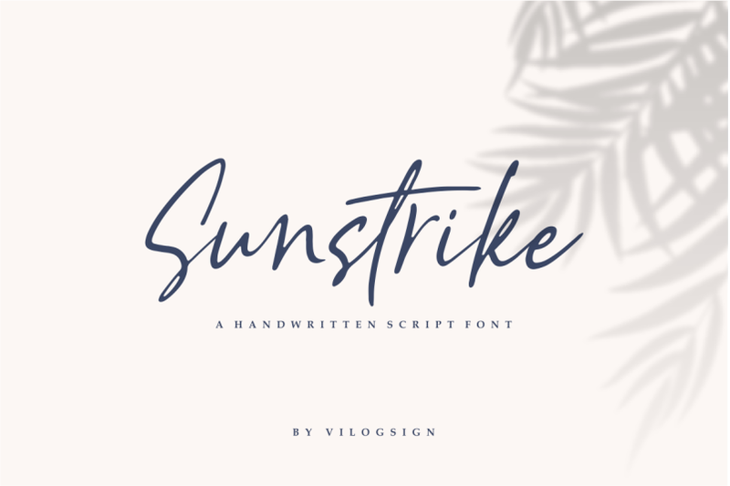 sunstrike-a-handwritten-script-font