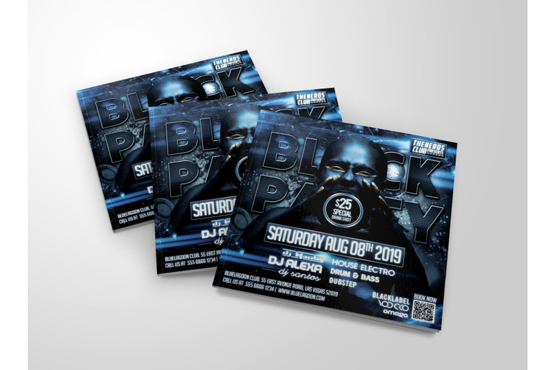 black-party-flyer