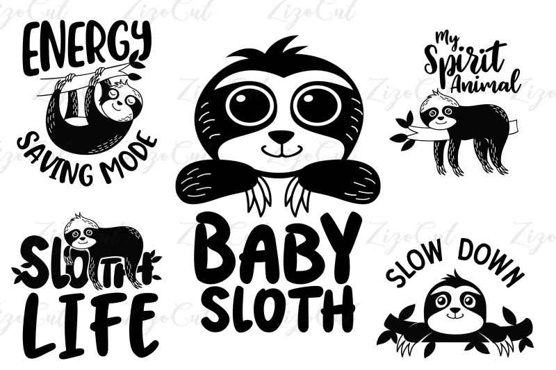 Sloth Svg Bundle By MStudio | TheHungryJPEG.com