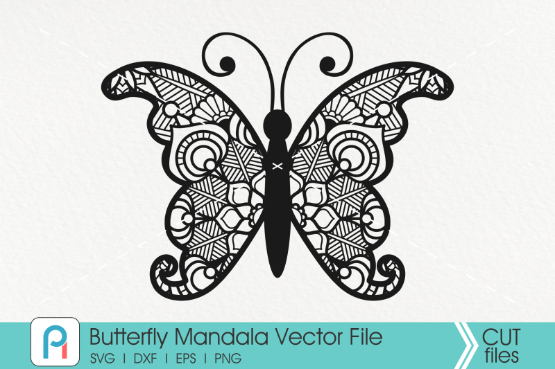 Download Butterfly Mandala Svg, Butterfly Svg, Mandala Svg ...