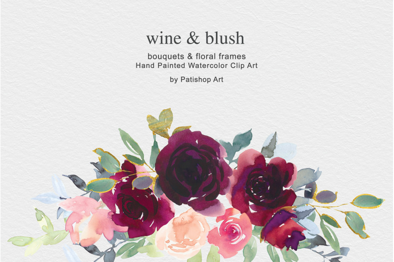 wine-amp-blush-watercolor-clip-art-collection