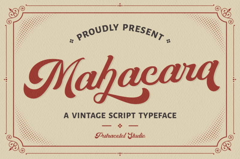 mahacara-vintage-script