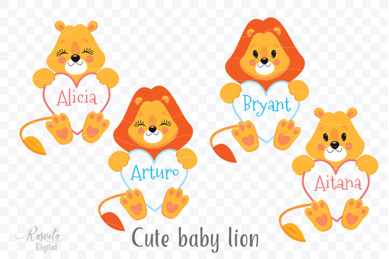 cartoon-cute-little-animal-lion-clipart-1