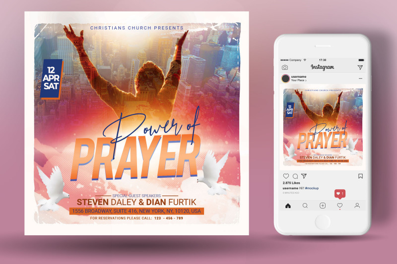 power-of-prayer-church-flyer