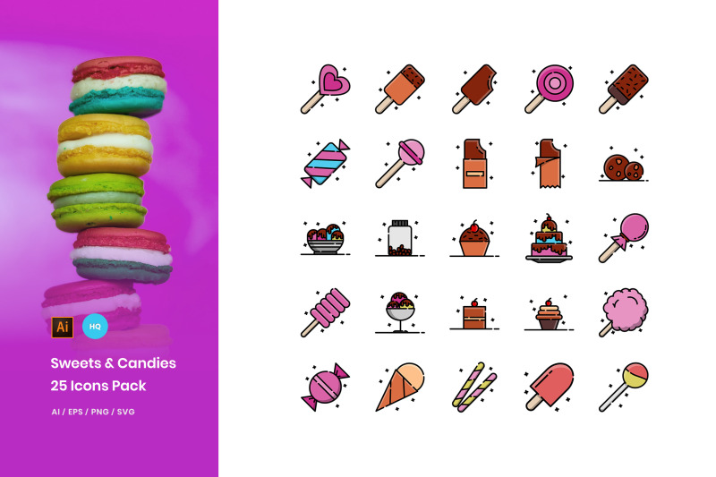 sweets-and-candies-icons-pack