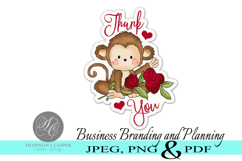 monkey-thank-you-stickers-print-and-cut