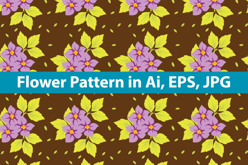 brown-with-purple-flowers-pattern