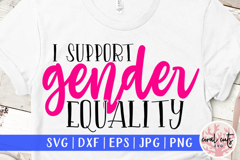 i-support-gender-equality-women-empowerment-svg-eps-dxf-png