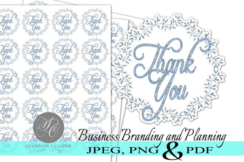 glitter-wreath-thank-you-print-and-cut-stickers