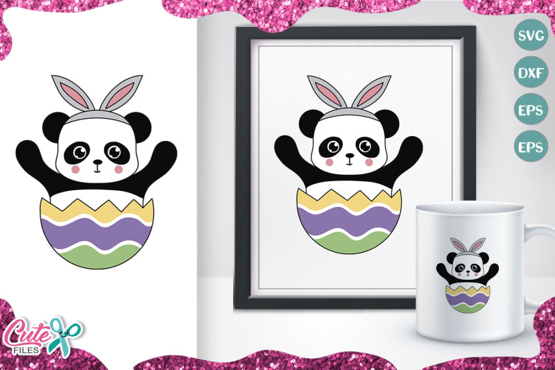 Download Easter Panda mini bundle svg file for crafter By Cute ...