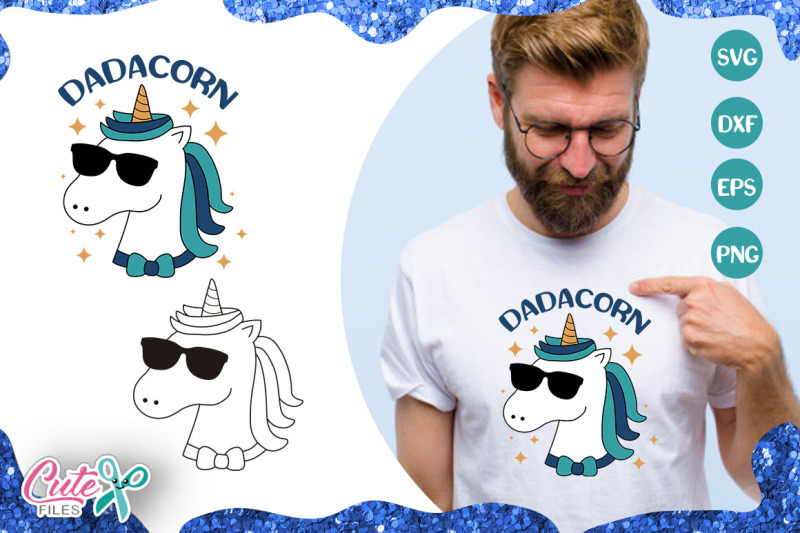 dadacorn-dad-unicorn-face-svg-cut-file