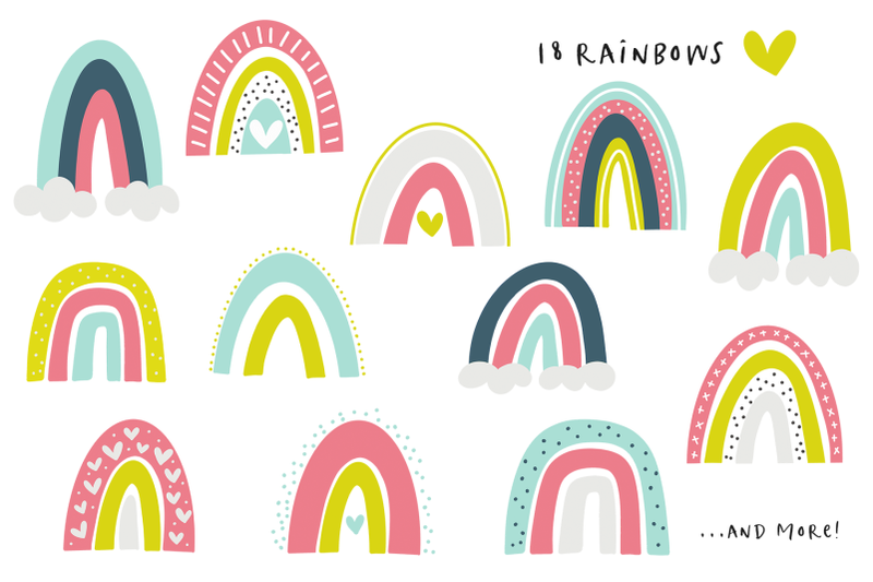 bright-rainbows-clip-art-illustrations