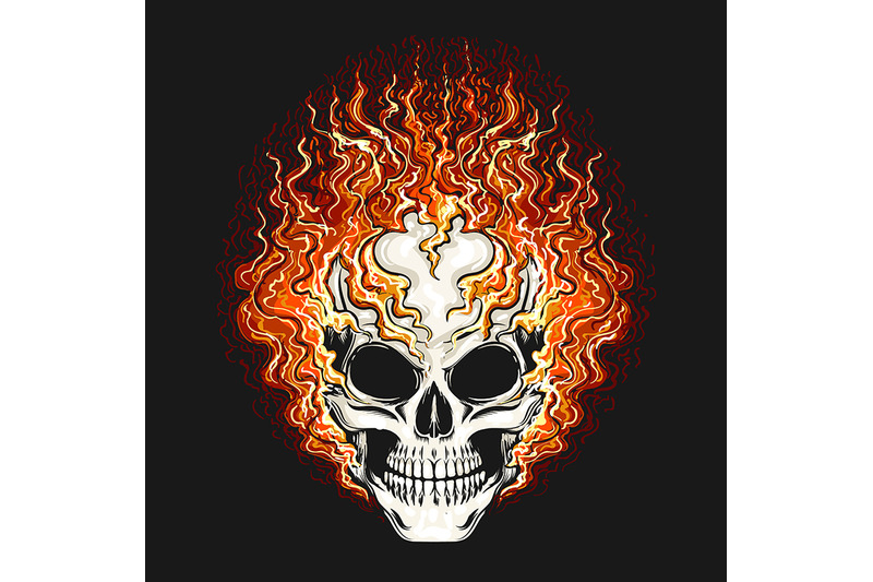 skull-in-the-fire-flame-on-black-background