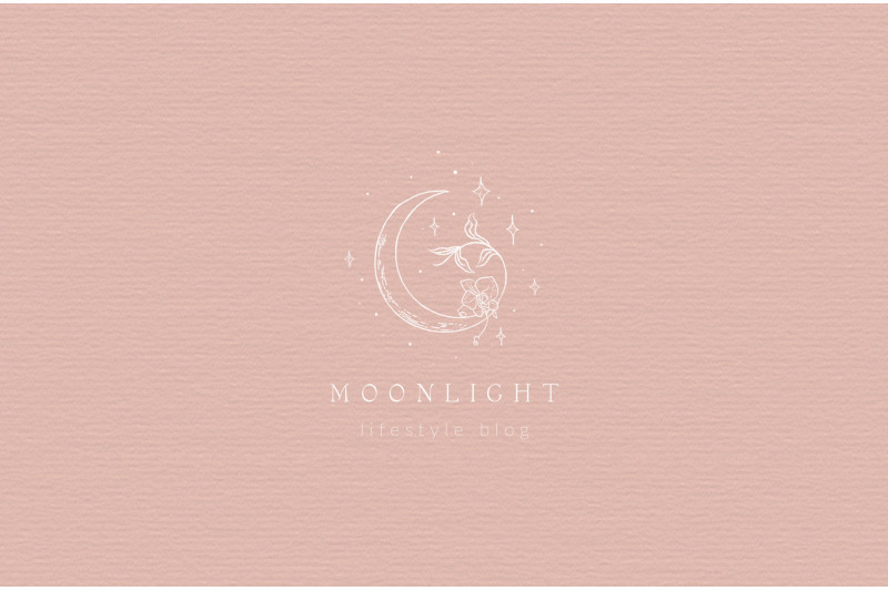 premade-moon-brand-logo-design-for-blog-or-small-business-hand-drawn