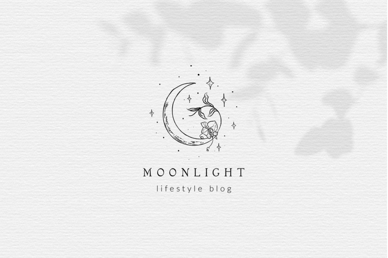 premade-moon-brand-logo-design-for-blog-or-small-business-hand-drawn