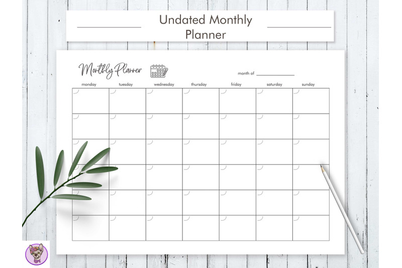 undated-monthly-planner