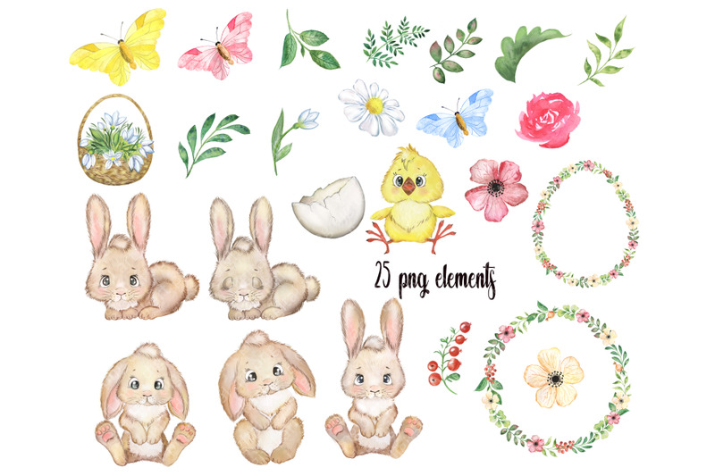 watercolor-easter-bunny-clip-art-baby-happy-easter-set-flower-clipart