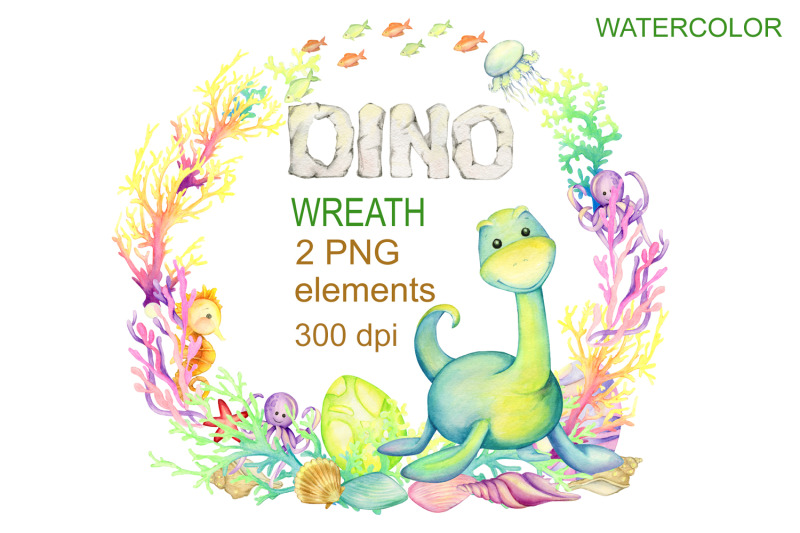 dinosaur-watercolor-frame-children-039-s-greeting-card-or-invitation-f