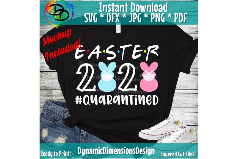 Download Easter SVG, Quarantined, Easter 2020, Peeps, Funny Easter ...