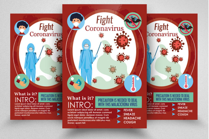 stop-coronavirus-campaign-flyer-poster