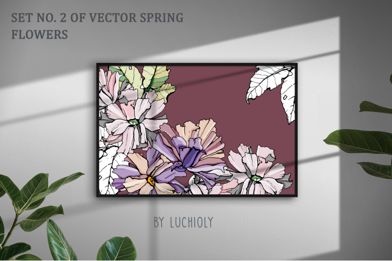 set-no-2-of-vector-spring-flowers
