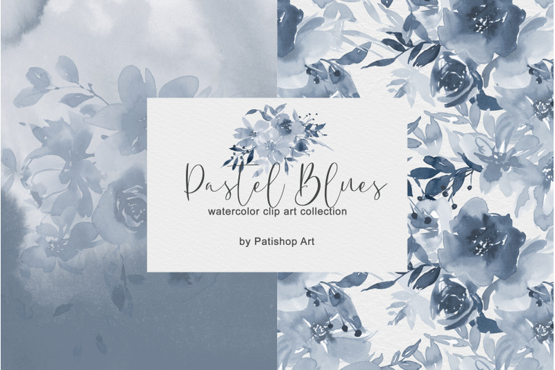 pastel-blue-watercolor-floral-clip-art-set