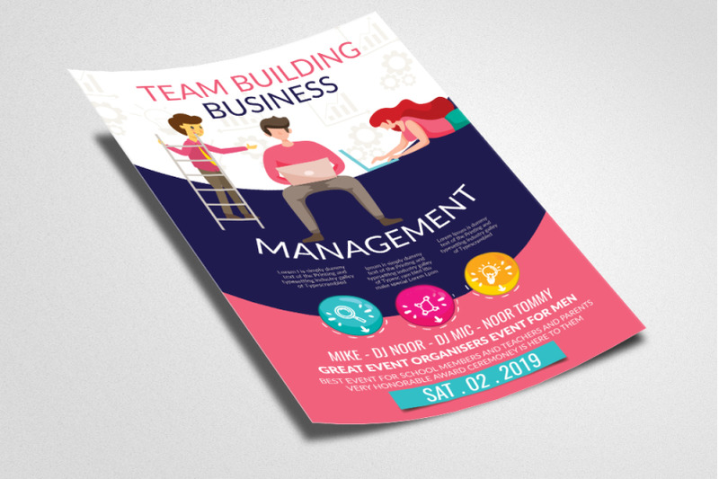 management-amp-team-building-flyer