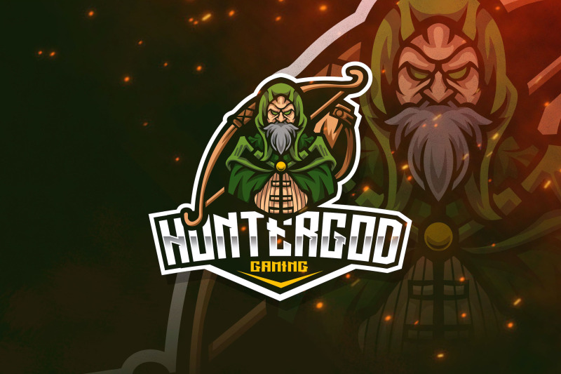 hunter-god-esport-logo-template