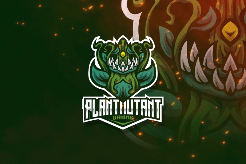 plant-mutant-esport-logo-template