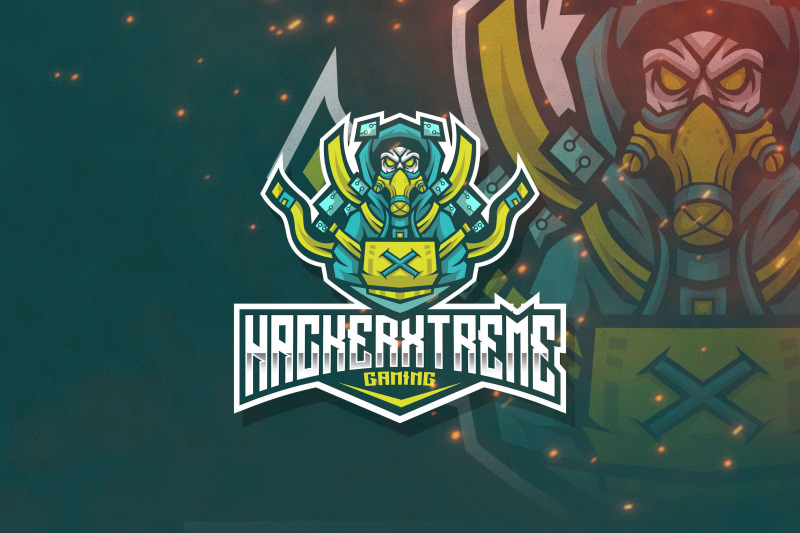 hacker-xtreme-esport-logo-template