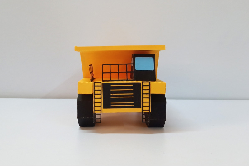 diy-dump-truck-3d-papercraft