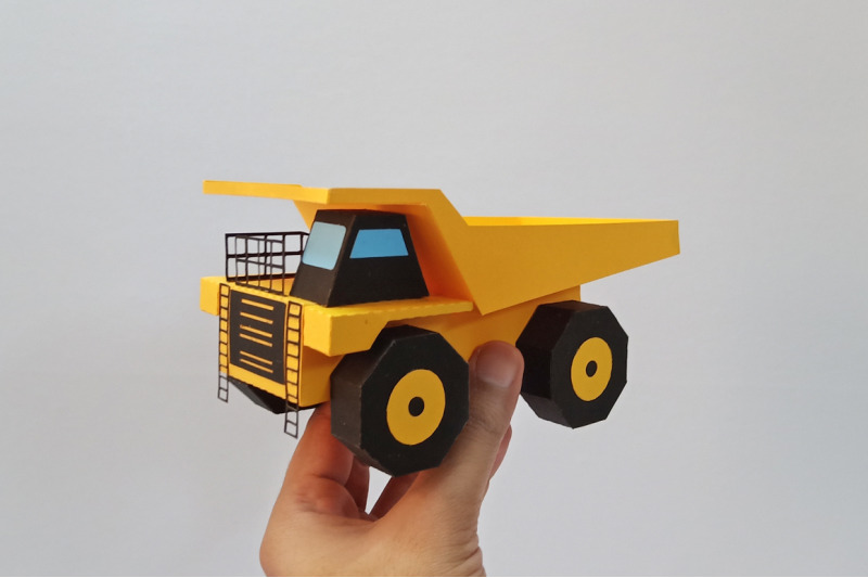 diy-dump-truck-3d-papercraft