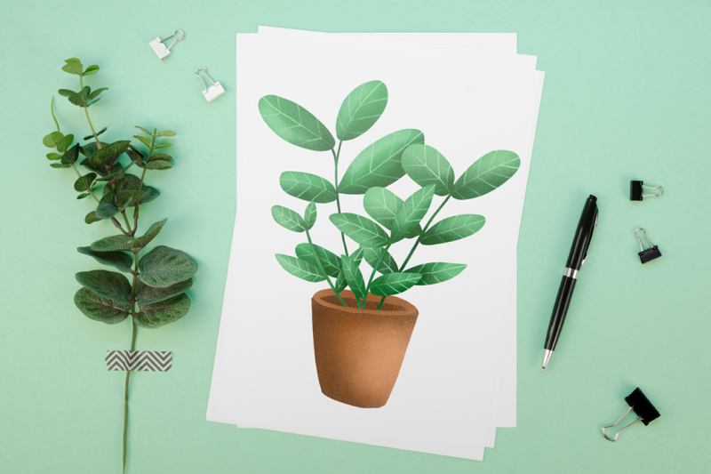 plant-lover-pack-illustrations-doodles-amp-bonus-font