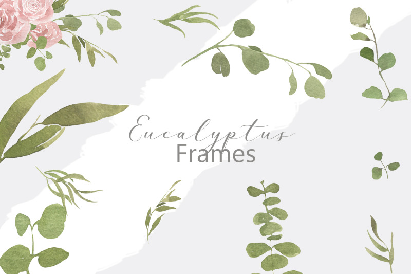 frame-watercolor-greens-eucalyptus