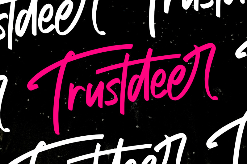 trustdeer-handbrush-font