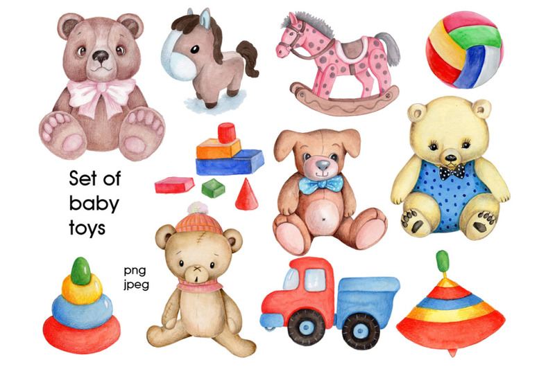 set-of-baby-toys-watercolor-hand-drawn