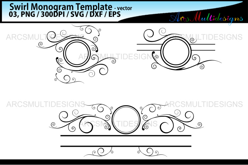 swirl-monogram-templates