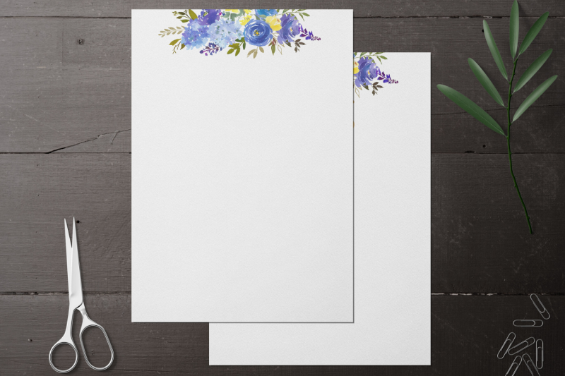 blue-watercolor-printable-stationery-digital-lined-paper