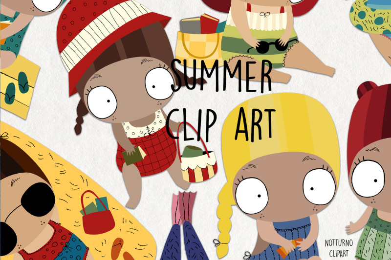 summer-clipart-svg-instant-download-vectors-files-set-of-9-clipart