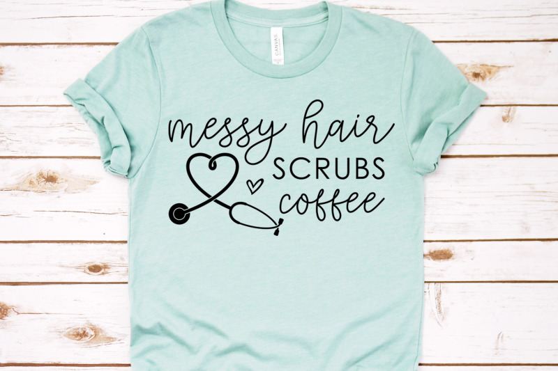 messy-hair-scrubs-coffee