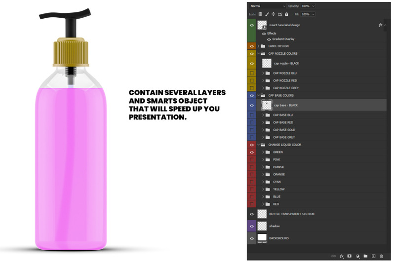 Download Hand Sanitizer Bottle Mockup By Illusiongraphic ...
