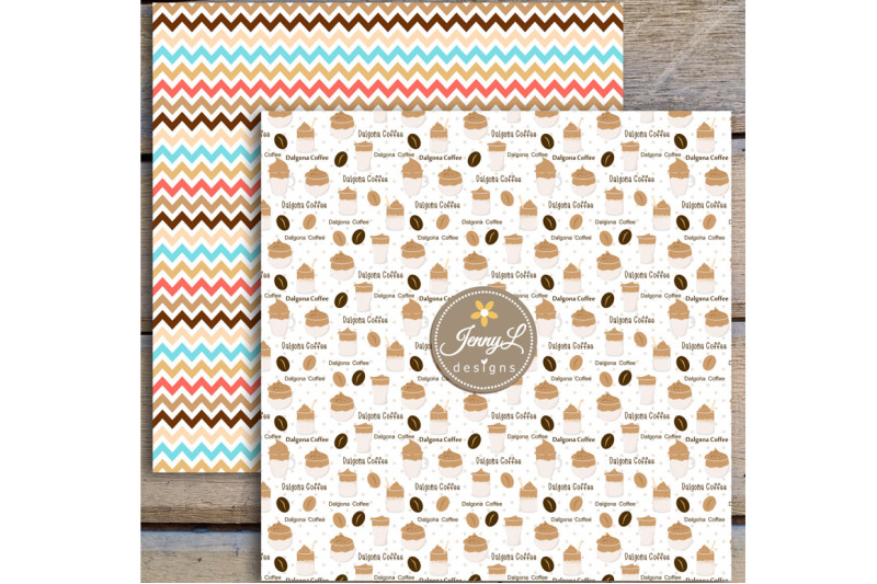 dalgona-coffee-digital-papers-and-clipart