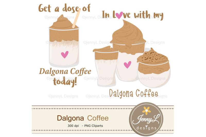 dalgona-coffee-digital-papers-and-clipart